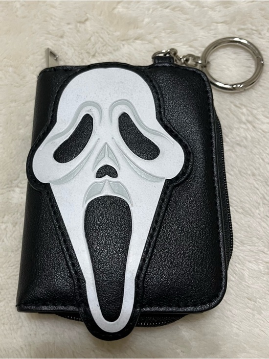Ghost Face Handbags - Ghost Face Lives Wallet Card Holder Scream Mask Horror Keychain Zip Coin